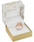 ფოტო #3 პროდუქტის Rose Gold-Tone Crystal Flower Sprig Ring, Created for Macy's