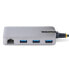 Фото #3 товара StarTech.com 3-Port USB-C Hub with Ethernet - 3x USB-A Ports - Gigabit Ethernet RJ45 - USB 3.0 5Gbps - Bus-Powered - 1ft/30cm Long Cable - Portable Laptop USB Type-C Hub Adapter w/GbE - Wired - USB 3.2 Gen 1 (3.1 Gen 1) Type-C - 10,100,1000 Mbit/s - IEEE 802.1Q - IEEE