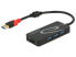 Delock HUB USB 3.0 3 Port extern + 2 x SD Slo - USB 3.2 Gen 1 (3.1 Gen 1) Type-A - USB 3.2 Gen 1 (3.1 Gen 1) Type-A - MMC - MMC Mobile - MMCmicro - MicroSD (TransFlash) - MicroSDHC - MicroSDXC - MiniSD - MiniSDHC - RS-MMC,... - 5000 Mbit/s - Black - 5 V