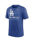 Фото #3 товара Men's Royal Los Angeles Dodgers Think Blue Hometown Tri-Blend T-shirt