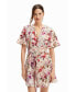 ფოტო #4 პროდუქტის Women's Short floral dress