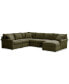 Фото #2 товара Wrenley 131" 6-Pc. Fabric Modular Sectional Chaise Sofa, Created for Macy's