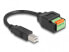 Фото #1 товара Delock USB 2.0 Kabel Typ-B Stecker zu Terminalblock Adapter mit Drucktaster - Adapter - Digital