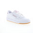 Фото #2 товара Reebok Club C 85 Womens White Leather Lace Up Lifestyle Sneakers Shoes