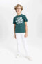 Erkek Çocuk T-shirt B9469a8/gn623 Green