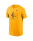 Men's Gold West Virginia Mountaineers Primetime Evergreen Alternate Logo T-Shirt