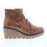 Фото #1 товара Diba True Nift Tee 75818 Womens Brown Leather Slip On Ankle & Booties Boots