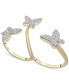 Фото #1 товара Diamond Butterfly Double Finger Ring (1/2 ct. t.w.) in 10k White or Yellow Gold, Created for Macy's