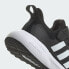 儿童 adidas Fortarun 2.0 El K 防滑耐磨 低帮 儿童跑步鞋 黑白