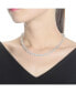Фото #3 товара Sterling Silver Clear Cubic Zirconia Accent Necklace