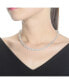 ფოტო #3 პროდუქტის Sterling Silver Clear Cubic Zirconia Accent Necklace