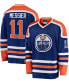 Фото #4 товара Men's Mark Messier Blue Edmonton Oilers Premier Breakaway Retired Player Jersey