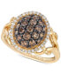 Chocolatier® Diamond Cluster Ring (1 ct. t.w.) in 14k Gold