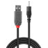 Фото #2 товара Кабель-переходник Lindy USB A male - DC 2.5/0.7 мм male - 1.5 м - USB A - EIAJ-01 (2.5 мм - 0.7 мм) - 5 V