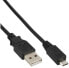 Фото #1 товара InLine Micro USB 2.0 Cable USB Type A male / Micro-B male - black - 5m