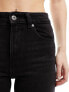 Фото #3 товара ONLY Emily high waist straight leg ankle jean in wash black