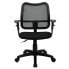 Фото #3 товара Mid-Back Black Mesh Swivel Task Chair With Adjustable Arms