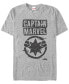 ფოტო #2 პროდუქტის Marvel Men's Captain Marvel Painted Distressed Logo Short Sleeve T-Shirt