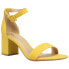 CL by Laundry Jody Block Heels Ankle Strap Womens Yellow Dress Sandals IJVC1SSS