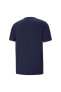 Essential Erkek Mavi Günlük Stil T-shirt 58666606