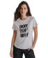 DKNY Women's Glitter Stencil Logo Graphic T-Shirt