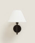 Lamp | wall lamp with linen lampshade