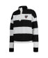 Women's White D.C. United Radical Rugby Stripe Long Sleeve T-shirt