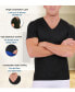 ფოტო #6 პროდუქტის Men's Big & Tall Insta Slim 3 Pack Compression Short Sleeve V-Neck T-Shirts