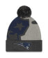 Фото #1 товара Men's Graphite New England Patriots Logo Whiz Redux Cuffed Knit Hat