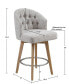 Фото #10 товара Onyx 26" Upholstered 360 Degree Swivel Counter Stool