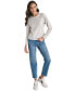 ფოტო #10 პროდუქტის Women's Studded Crewneck Long-Sleeve Top