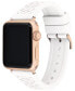 Фото #3 товара Ремешок для часов Coach белый Резина 38/40/41 мм для Apple Watch®