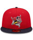 ფოტო #3 პროდუქტის Men's Red, Navy Portland Sea Dogs Marvel x Minor League 59FIFTY Fitted Hat