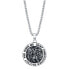 ფოტო #1 პროდუქტის "Saint Christopher" Coin Pendant Necklace in Stainless Steel, 24" Chain