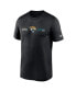 Фото #3 товара Men's Black Jacksonville Jaguars Horizontal Lockup Legend T-shirt