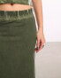 Фото #5 товара COLLUSION sporty stripe maxi skirt in khaki