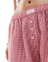 Cotton On boxer style pyjama trousers in red gingham