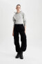 Фото #2 товара Kapüşonlu Basic Crop Sweatshirt