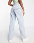 Фото #4 товара Noisy May high waisted wide leg jeans in light blue wash