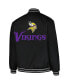 Фото #3 товара Свитшот женский JH Design черный Minnesota Vikings Plus Size Full-Snap - куртка