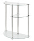 Журнальный столик Convenience Concepts 23" Glass Designs2Go 3 Tier Display Entry Table - фото #1