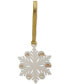 Snowflake Ornament & Gold-Tone 3-Pc. Earrings Set