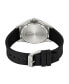 ფოტო #3 პროდუქტის Men's Titanium Black Silicone Strap Watch 42mm