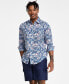 Фото #1 товара Men's Terra Regular-Fit Floral-Print Button-Down Shirt, Created for Macy's