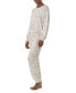 ფოტო #1 პროდუქტის Women's Nora Long Sleeve Pajama Set