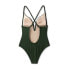 Фото #5 товара Women's Ribbed Plunge Front V-Wire One Piece Swimsuit - Shade & Shore Dark
