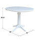 Фото #6 товара 36" Round Top Pedestal Table with 12" Leaf