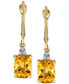 Фото #2 товара Серьги Macy's Citrine & Diamond