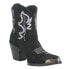 Фото #4 товара Dingo Joyride Embroidered Snip Toe Cowboy Booties Womens Black Casual Boots DI54