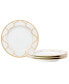 Фото #1 товара Eternal Palace Gold Set of 4 Bread Butter/Appetizer Plates, 6-1/2"